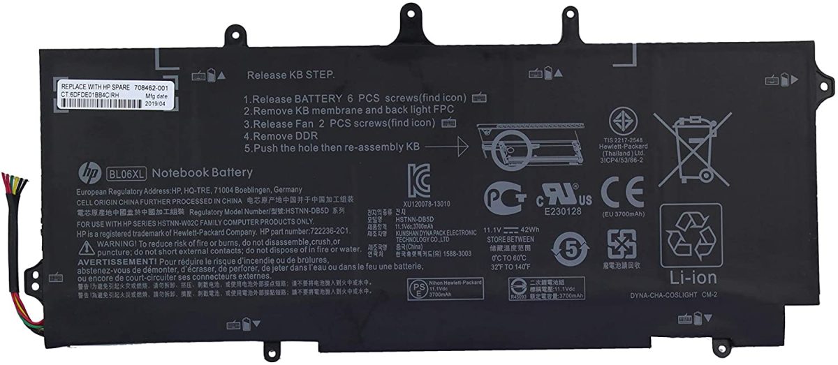 HP 3ICP4/53/86-2 - BL06XL Original Laptop Notebook Battery - Image 2