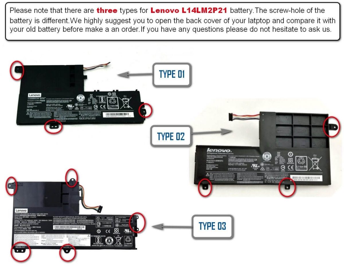 LENOVO Flex 3-1580 ( 80R4 )  - L14M2P21 Original Laptop Notebook Battery - Image 2