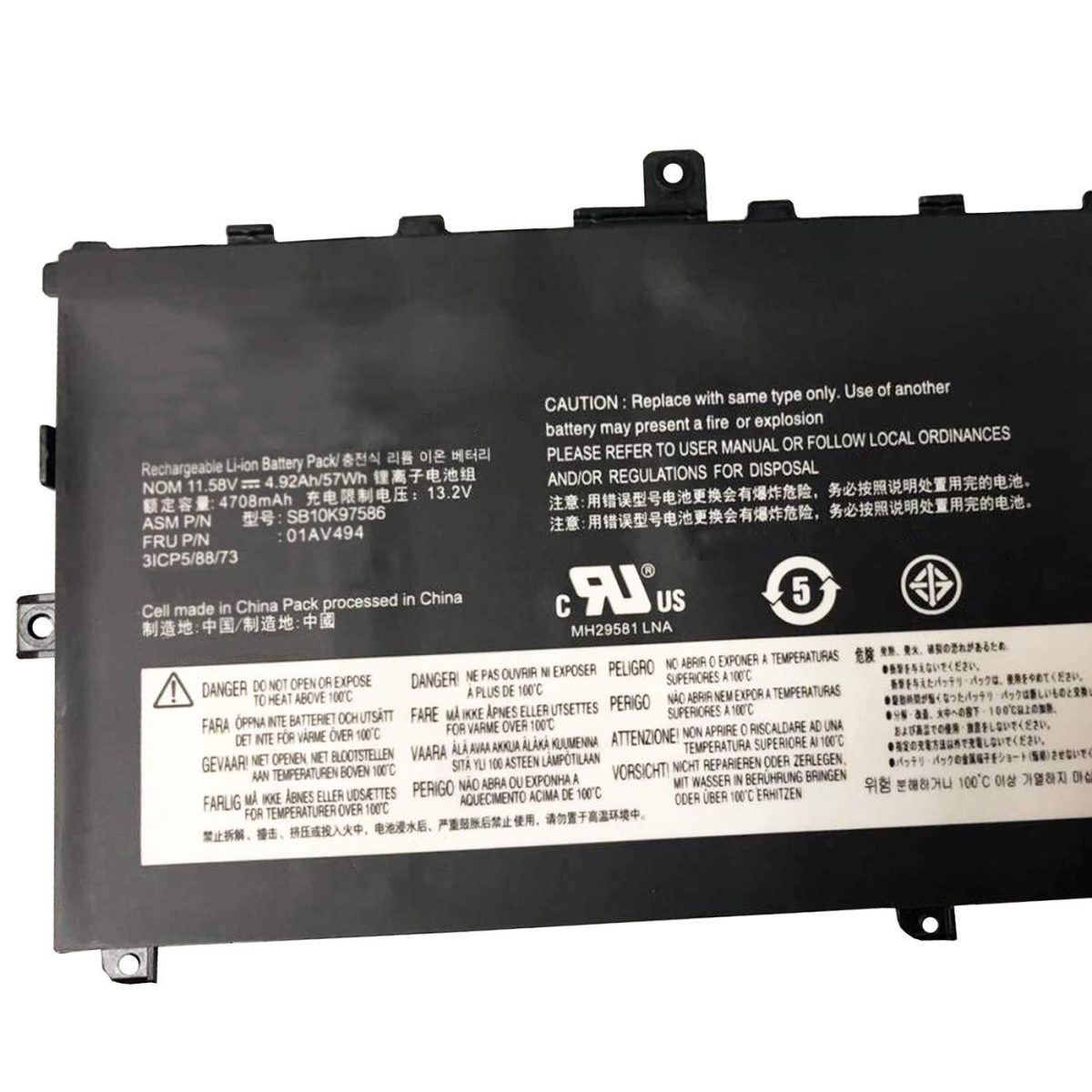Splendid Branded Laptop Battery for LENOVO 01AV429 THINKPAD X1 CARBON 5TH GEN  High Quality Battery - Image 2