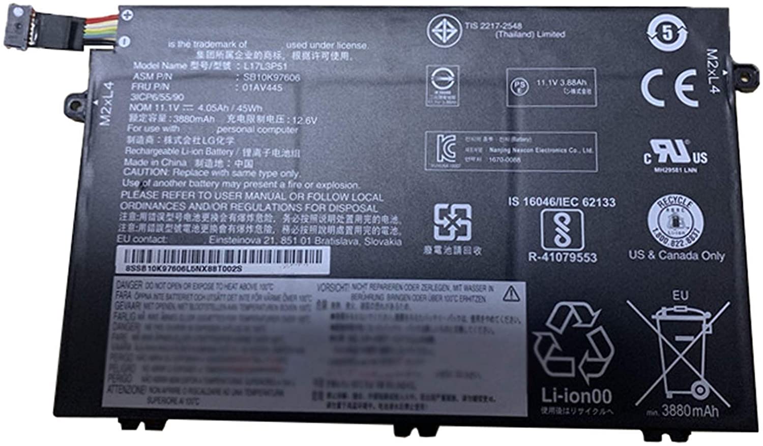 Splendid Branded Laptop Battery for LENOVO L17L3P51 High Quality Battery