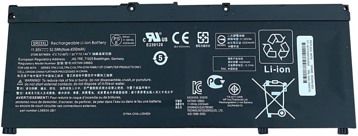 Splendid Branded Laptop Battery for HP SR03XL High Quality Battery - Image 1