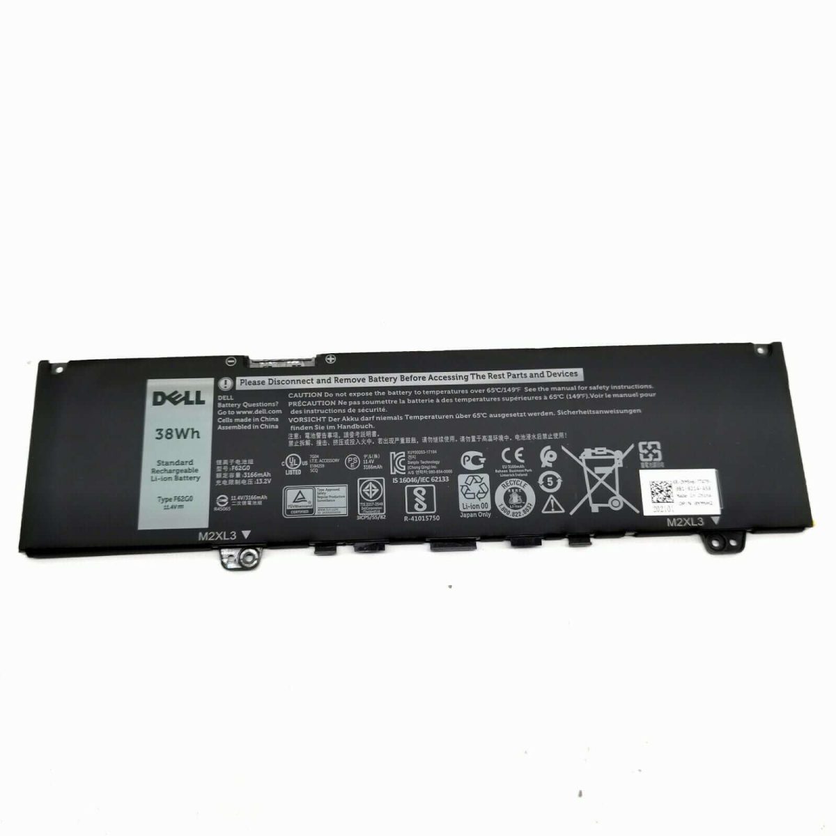 DELL Inspiron 13 7386 2-in-1 - F62G0 Original Laptop Notebook Battery - Image 1