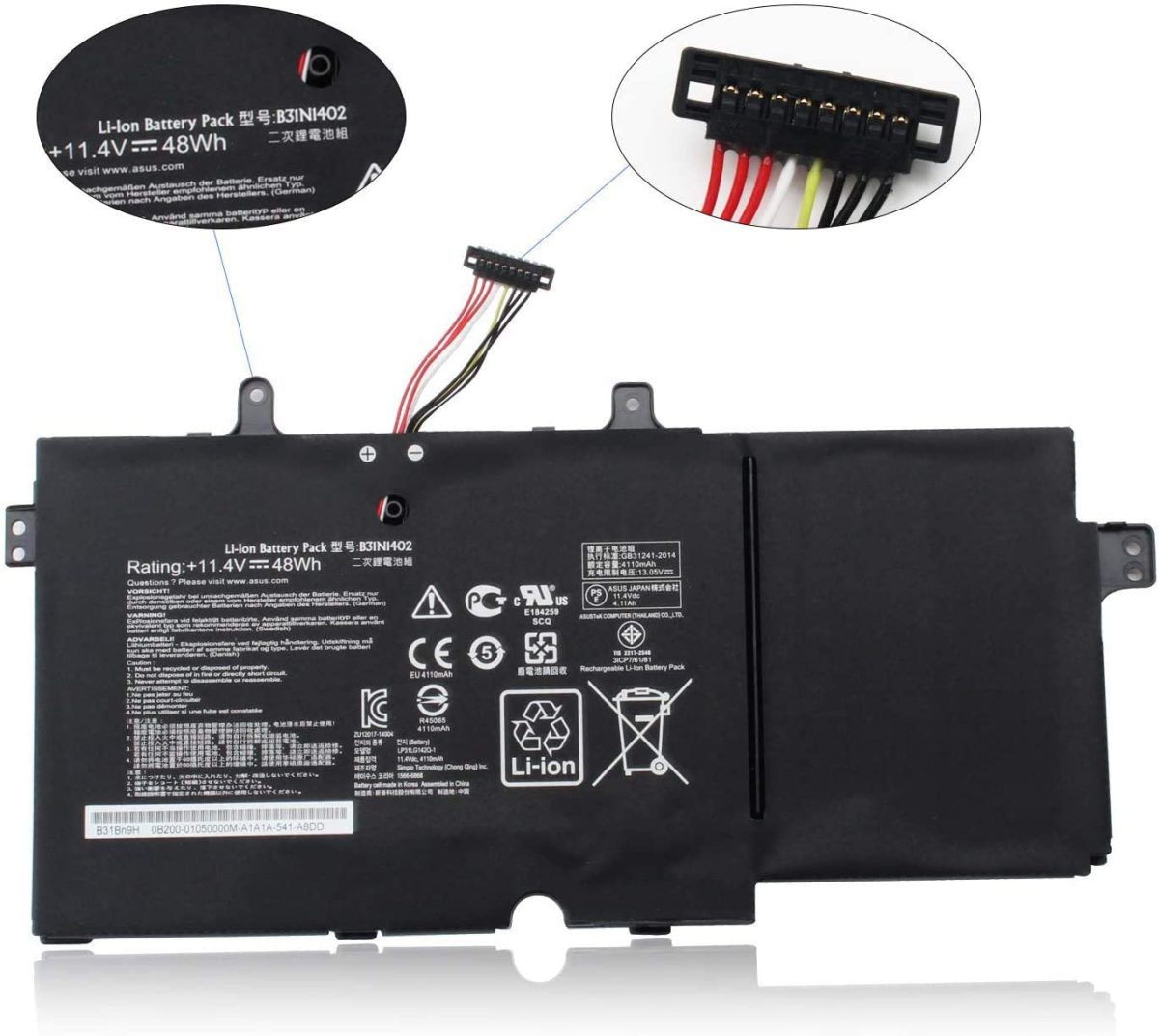 Splendid Branded Laptop Battery for ASUS B31N1402 High Quality Battery - Image 1