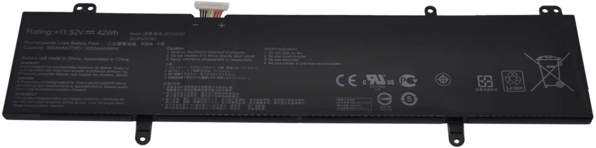 Splendid Branded Laptop Battery for ASUS B31N1707 High Quality Battery - Image 3