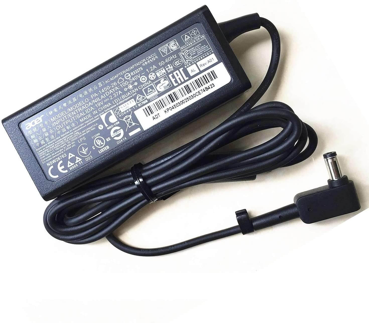 Acer 45w Original Laptop Charger - 19V 2.37A Genuine AC Power Adapter (1.7mm) AP11D3F