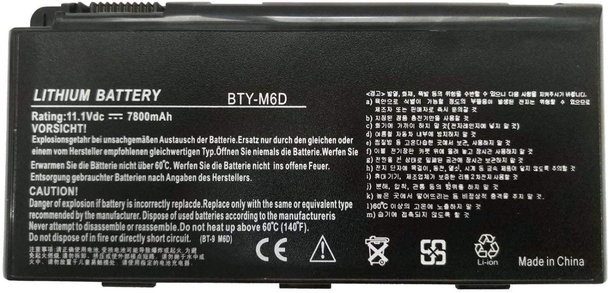 MSI BTY-M6D - BTY-M6D Genuine Original  Laptop Notebook Battery - Image 1