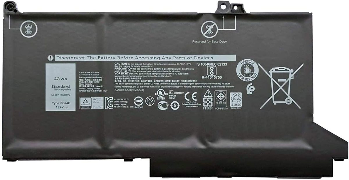 Splendid Branded Laptop Battery For DELL 0G74G High Quality Battery - Image 1