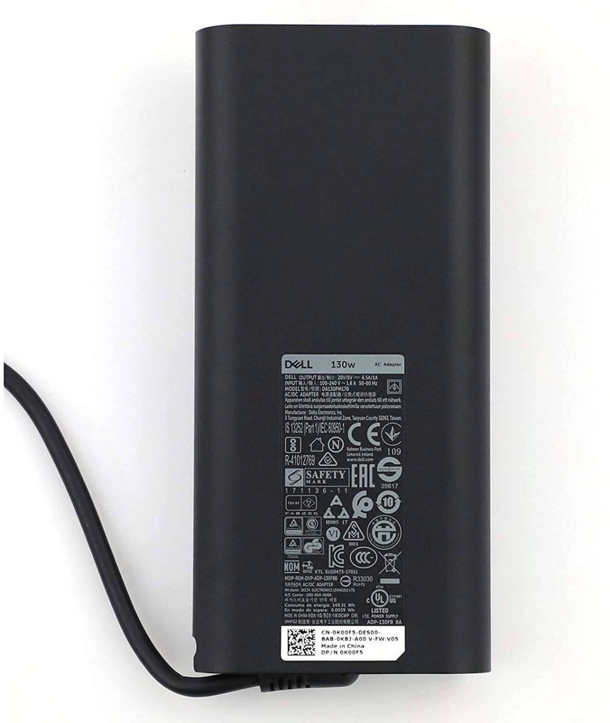 DELL 130W Original Laptop Charger - 5V-20V 1A-6.5A Genuine AC Power Adapter (TYPE C ) 8N0T7 - Image 4