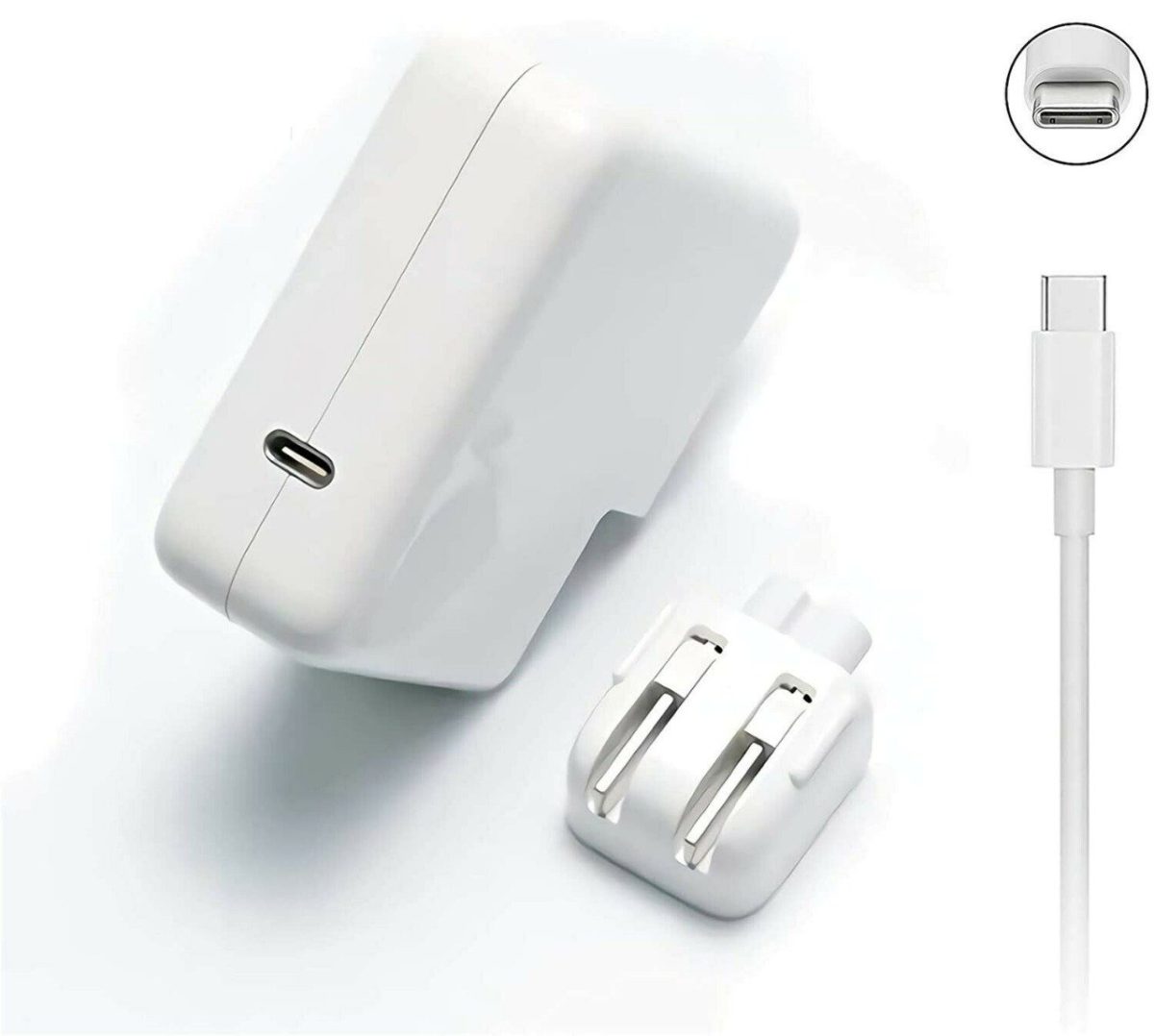 Apple 61w UCB C TYPE Laptop Charger - 20.3V 3.A Apple Oem AC Power Adapter A1713 - Image 3