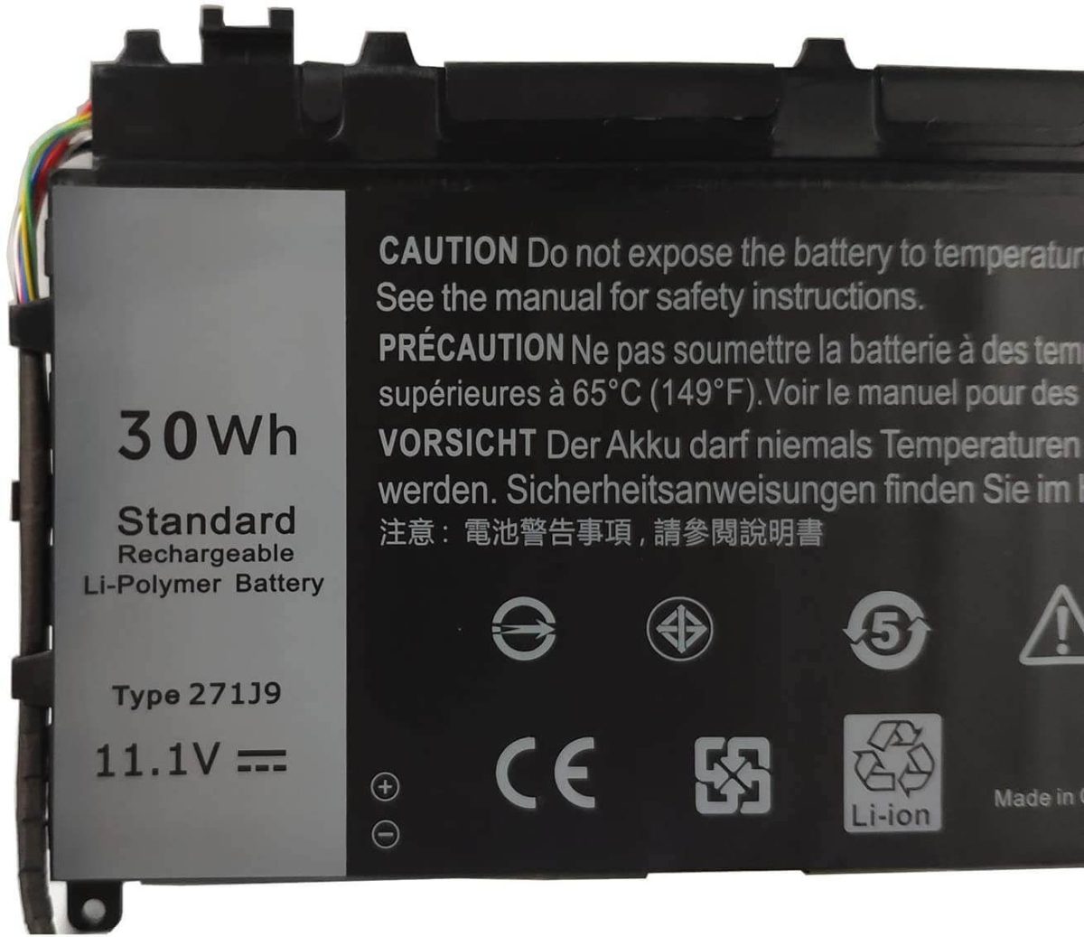 Splendid Branded Laptop Battery for Dell 271J9 High Quality Battery - Image 2