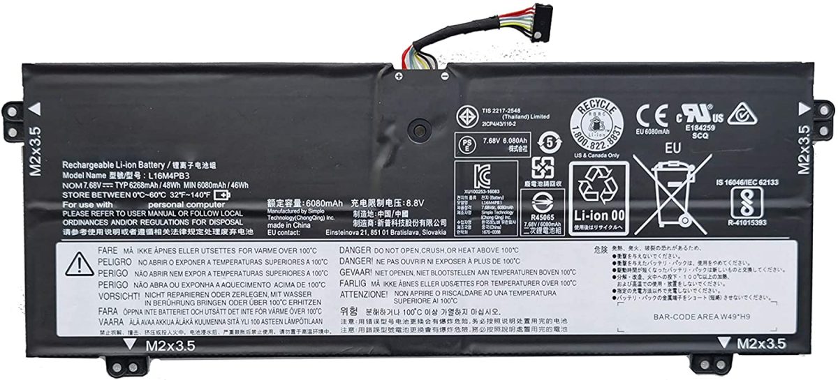Splendid Branded Laptop Battery For LENOVO L16C4PB3 High Quality Battery - Image 1