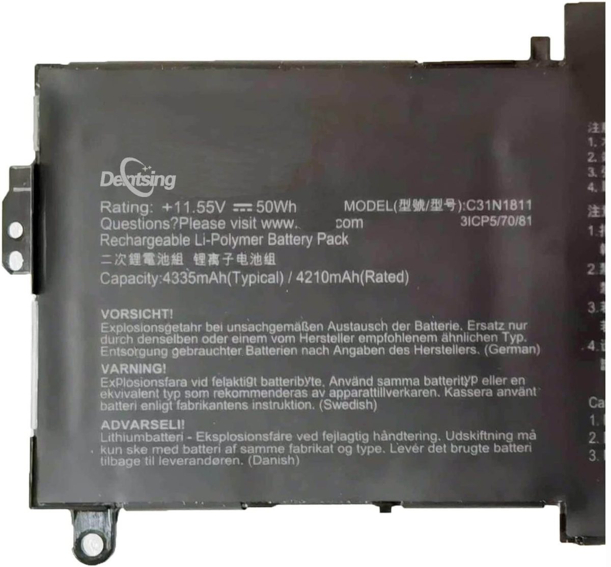 Splendid Branded Laptop Battery for ASUS C31N1811 High Quality Battery - Image 2