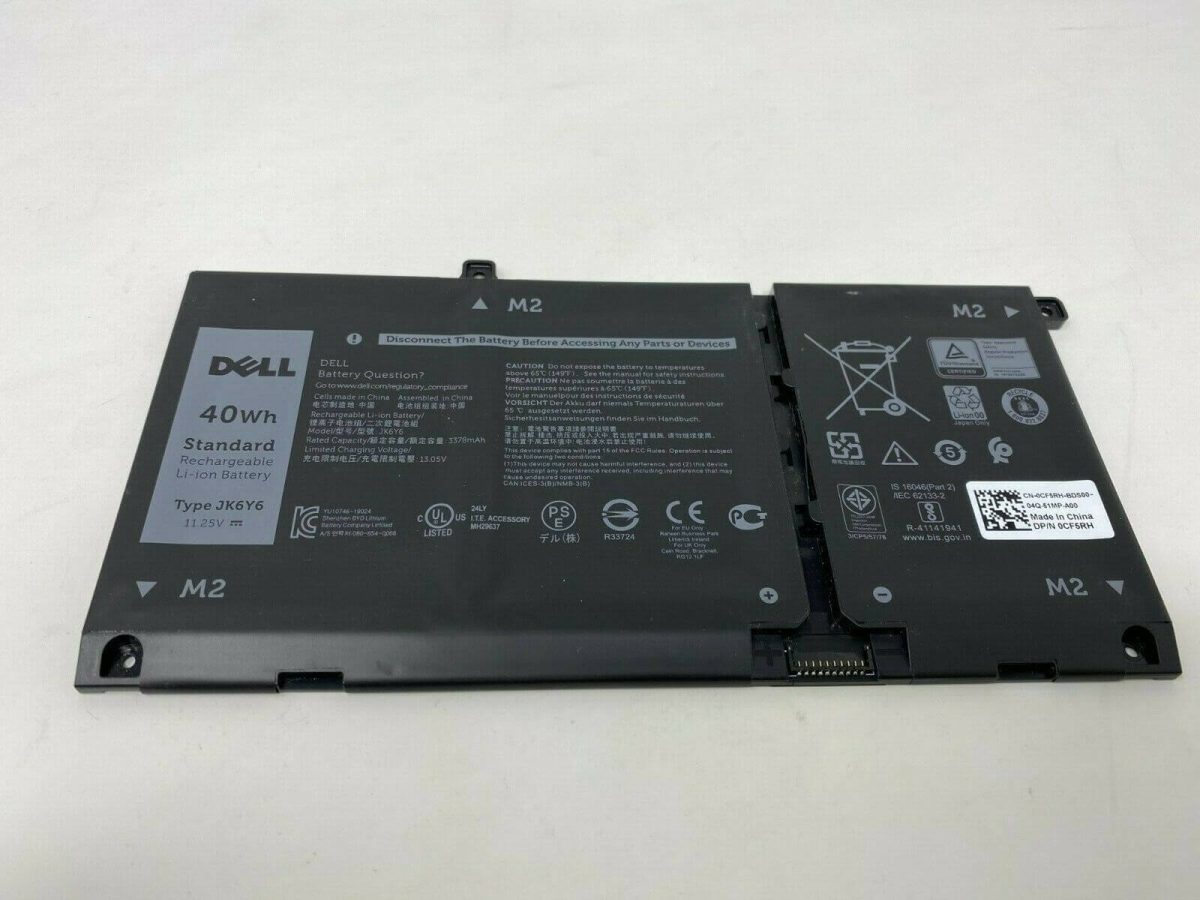 DELL CF5RH - JK6Y6 Genuine Original Laptop Notebook Battery - Image 4