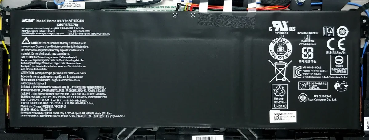 ACER Swift 3 SF314-42-R9YN - AP18C8K Original Laptop Notebook Battery - Image 2