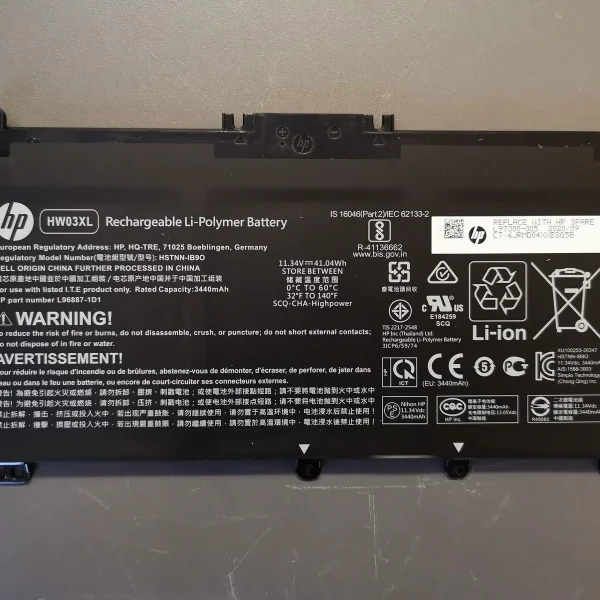 HP 14S-FQ0029AU - HW03XL Original Laptop Notebook Battery