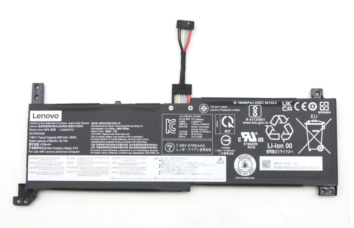 LENOVO L20M2PF0 - L20M2PF0 Original Laptop Notebook Battery DEMO - Image 1