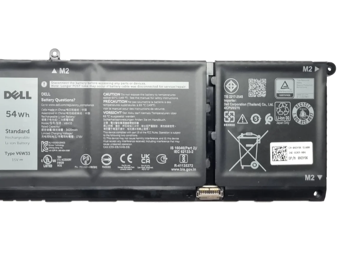 DELL INSPIRON 15 3520 - V6W33 Genuine Original Laptop Notebook Battery - Image 2