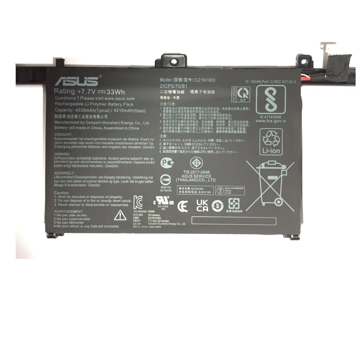 ASUS C21N1903 - C21N1903 Original Laptop Notebook Battery DEMO - Image 3