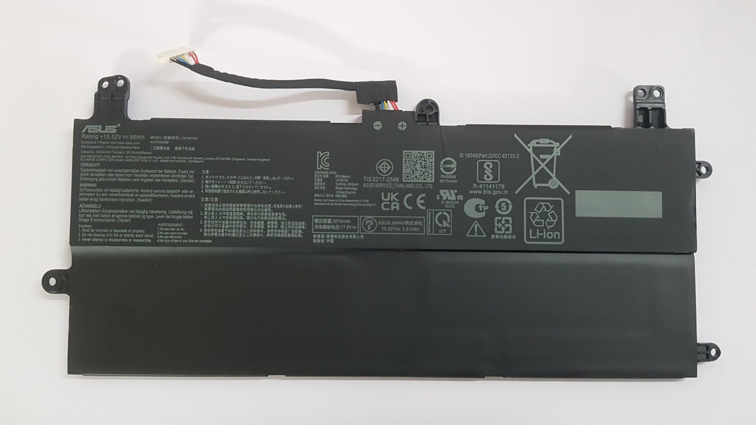 1 ASUS C41N2102 - C41N2102 Original Laptop Notebook Battery - Image 1