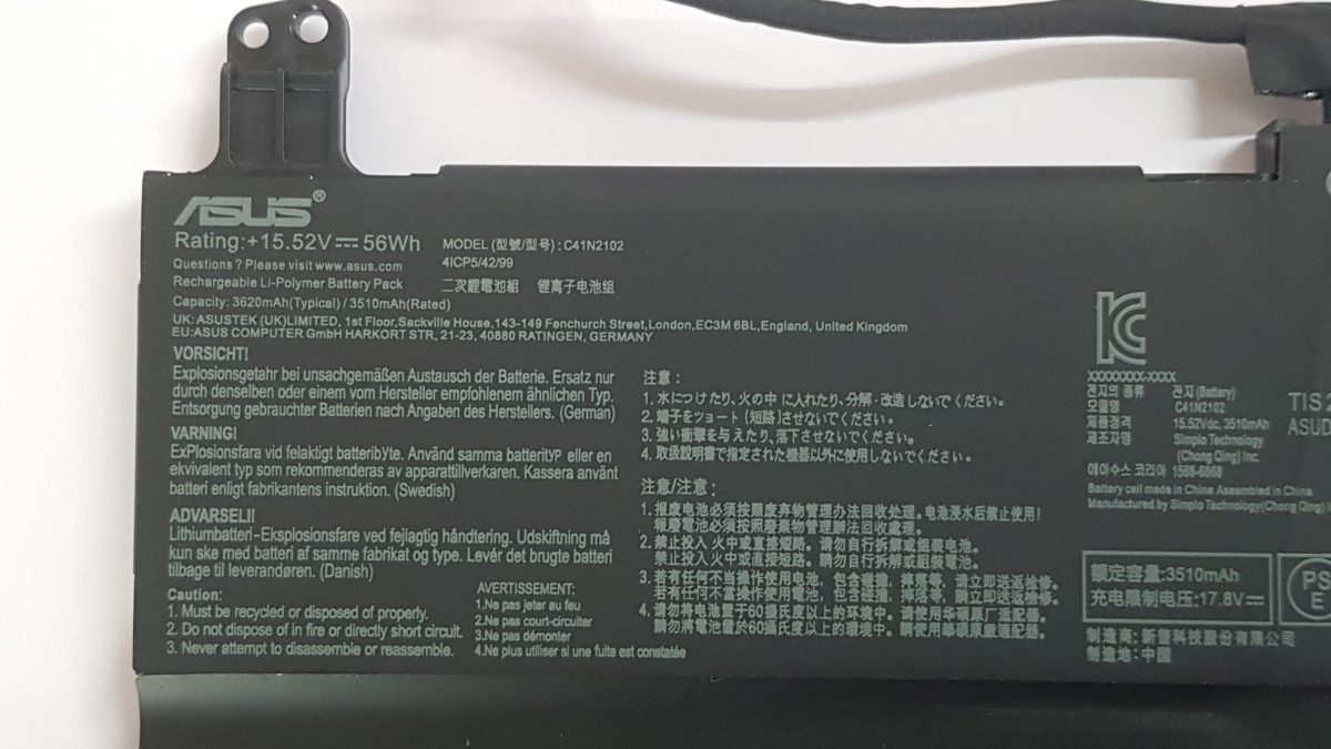 ASUS C41N2102 - C41N2102 Original  Laptop Notebook Battery - Image 2
