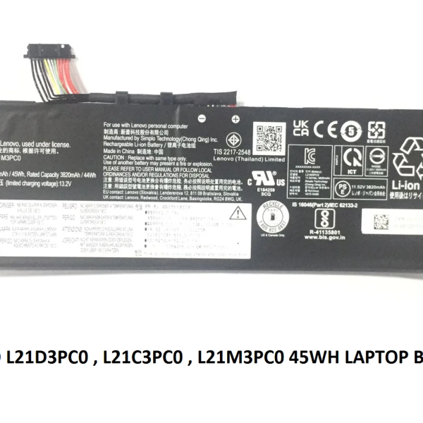 LENOVO L21D3PC0 - L21D3PC0 Original  Laptop Notebook Battery