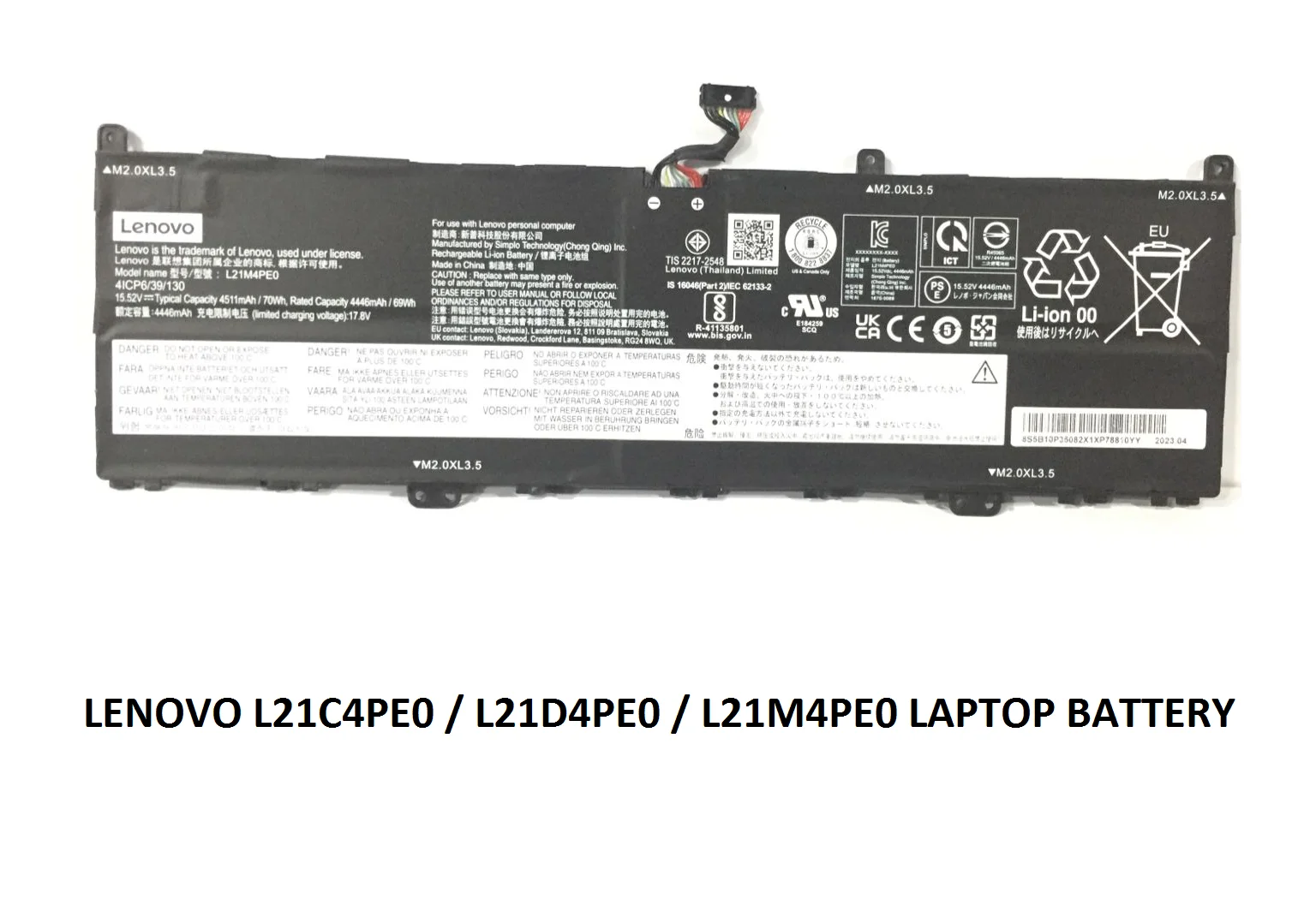 1 LENOVO L21C4PE0 - L21C4PE0 Original  Laptop Notebook Battery - Image 1