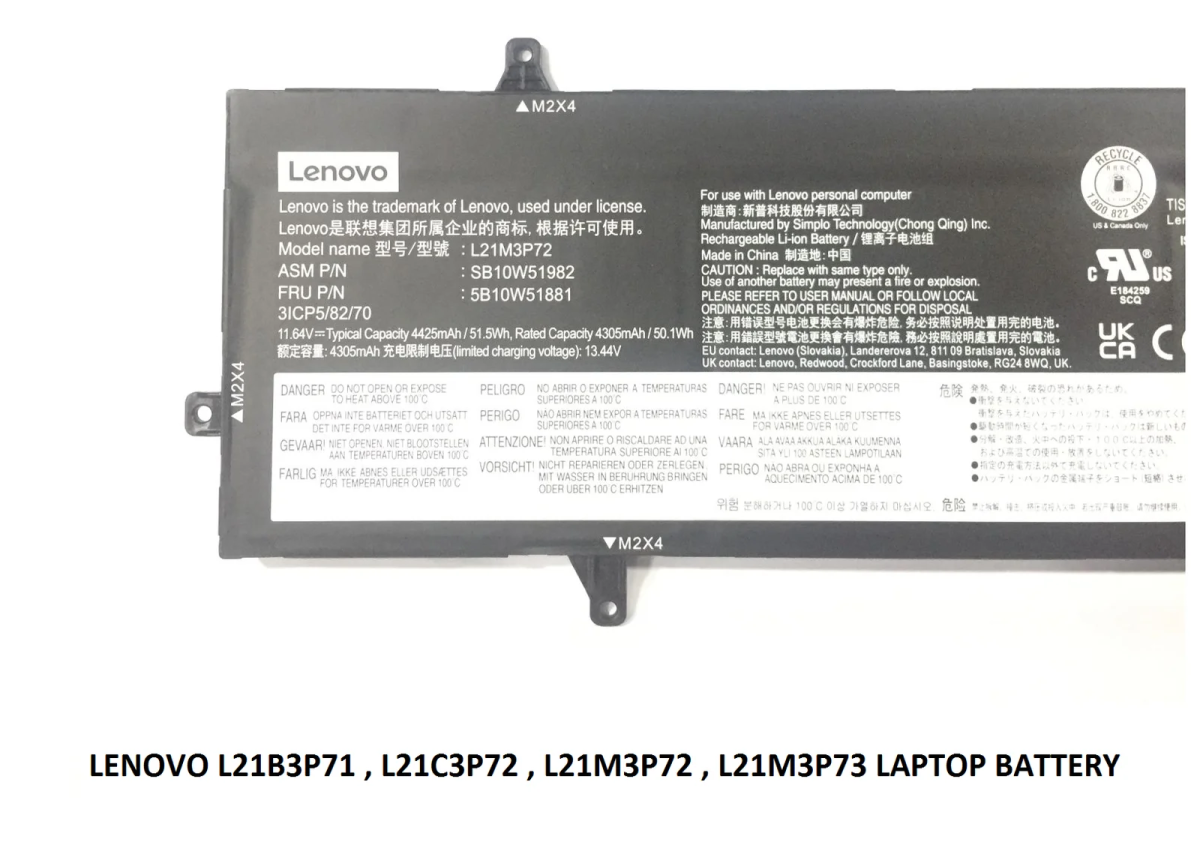 LENOVO L21B3P71 - L21B3P71 Original  Laptop Notebook Battery - Image 3