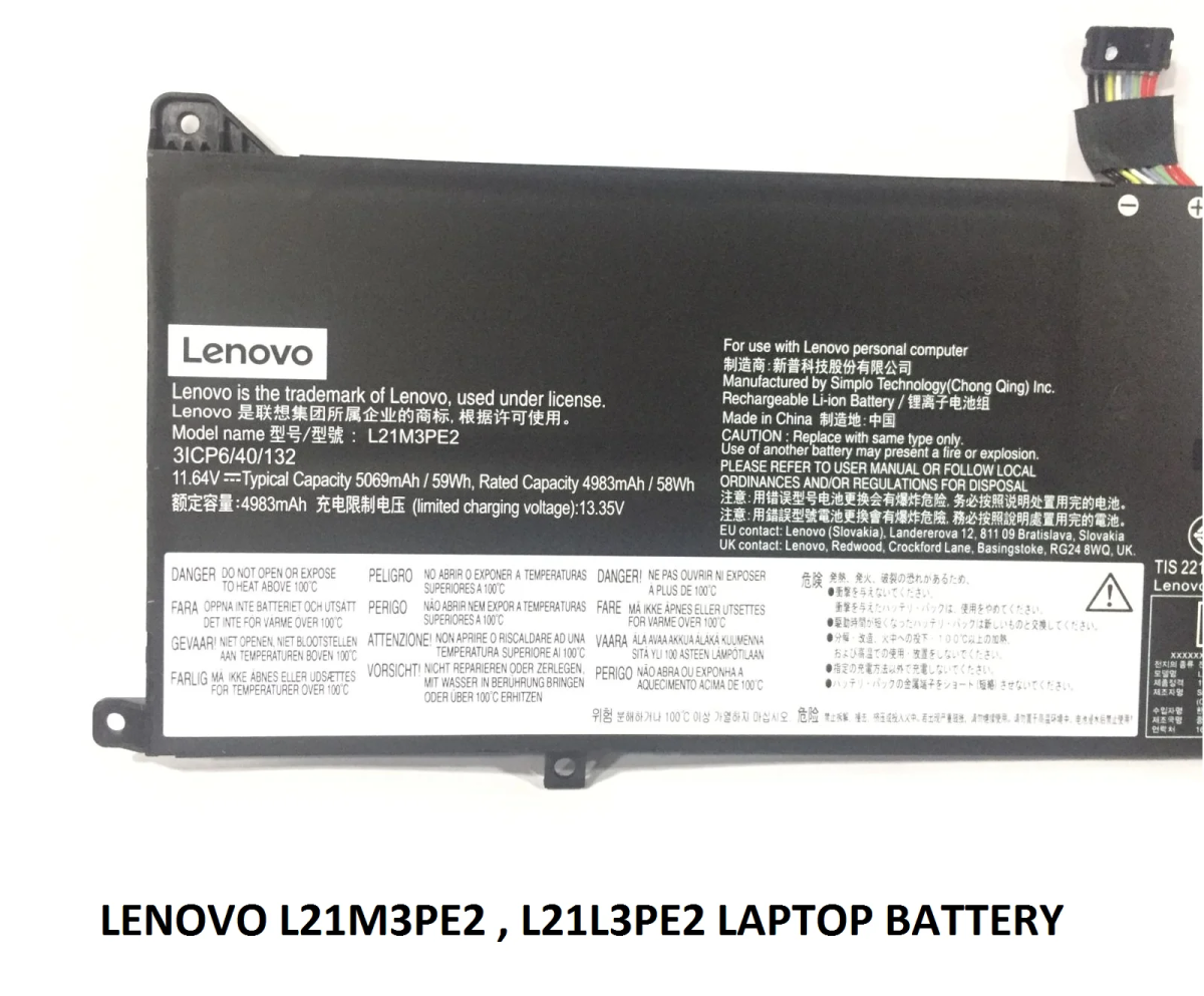 LENOVO L21M3PE2 - L21M3PE2 Original  Laptop Notebook Battery - Image 3