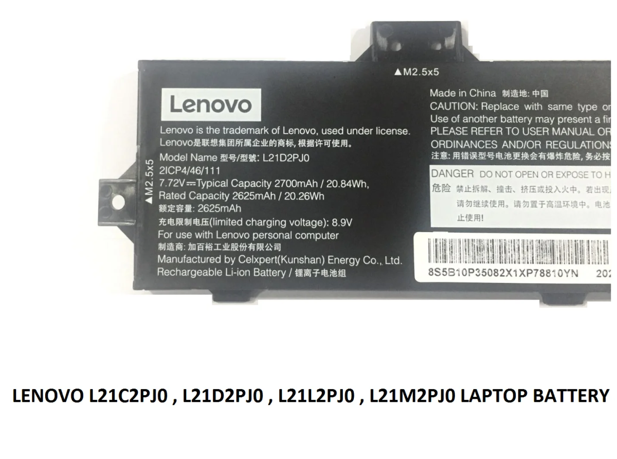 LENOVO L21C2PJ0 - L21C2PJ0 Original  Laptop Notebook Battery - Image 3