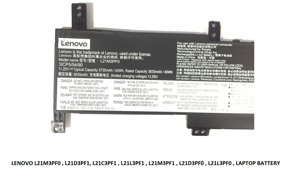 LENOVO L21M3PF0 - L21M3PF0 Original  Laptop Notebook Battery DEMO - Image 3