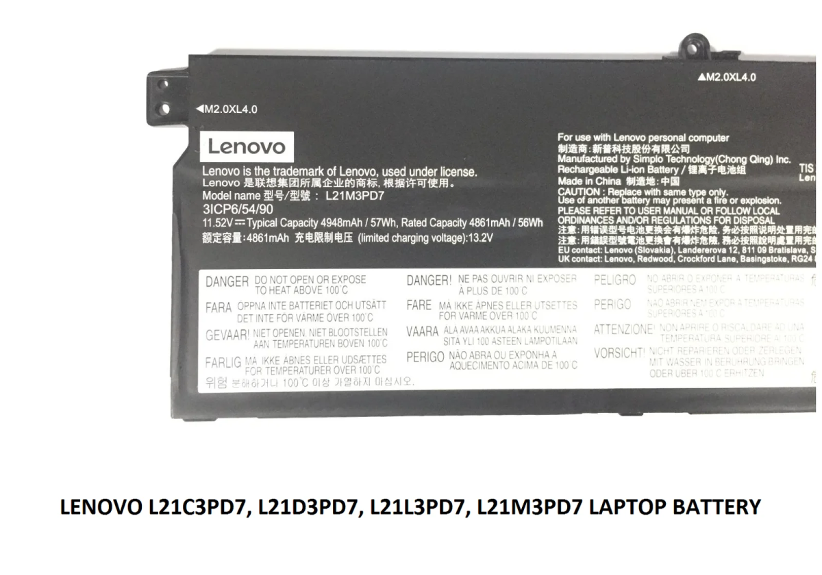 LENOVO L21C3PD7 - L21C3PD7 Original  Laptop Notebook Battery - Image 3