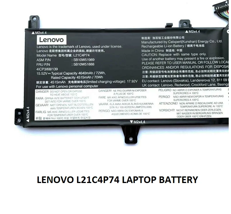 3 LENOVO L21C4P74 - L21C4P74 Original  Laptop Notebook Battery - Image 3