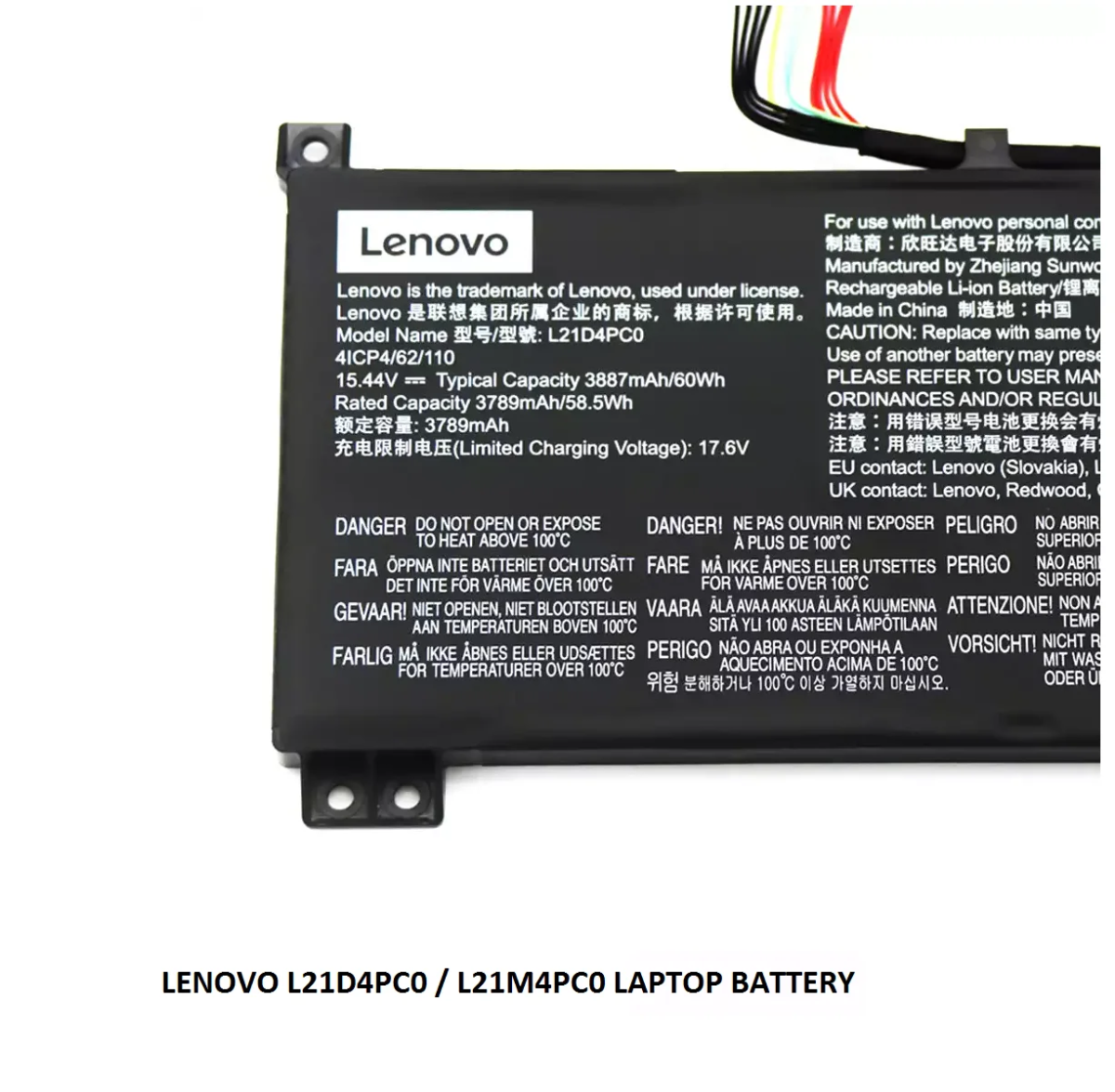 LENOVO L21D4PC0 - L21D4PC0 Original  Laptop Notebook Battery - Image 3