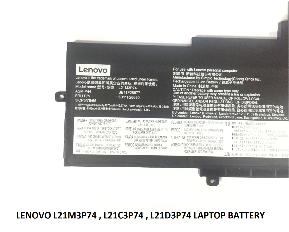 LENOVO L21M3P74 - L21M3P74 Original  Laptop Notebook Battery - Image 4