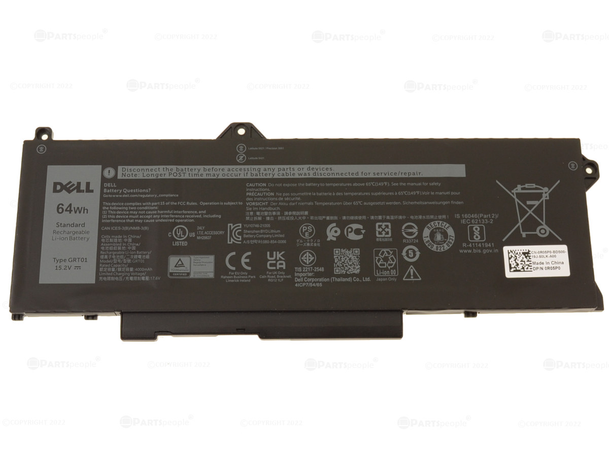 1 DELL GRT01 - GRT01 Genuine Original Laptop Notebook Battery - Image 1