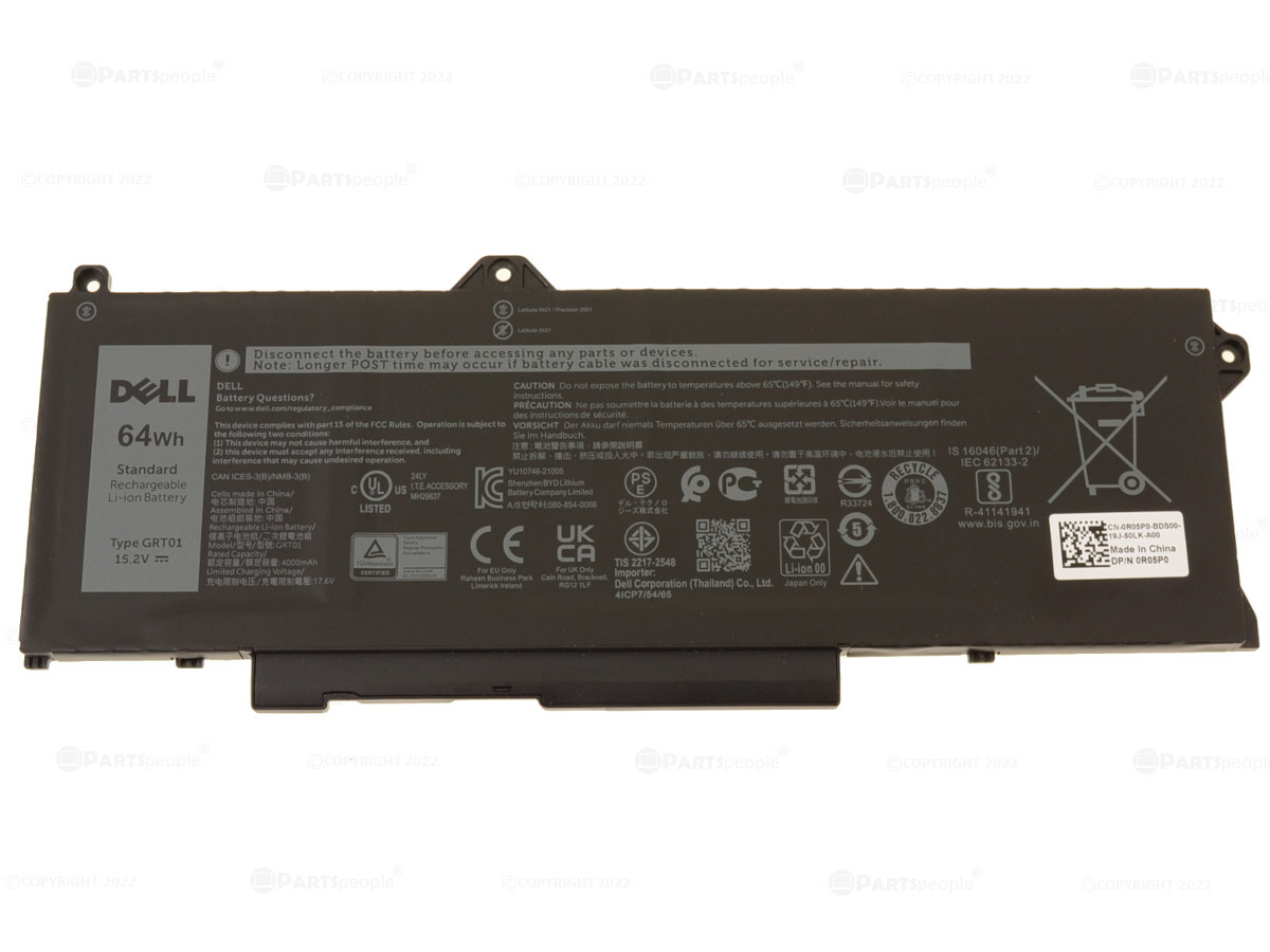 1 Dell 00P3TJ - 00P3TJ Genuine Original Laptop Notebook Battery - Image 1