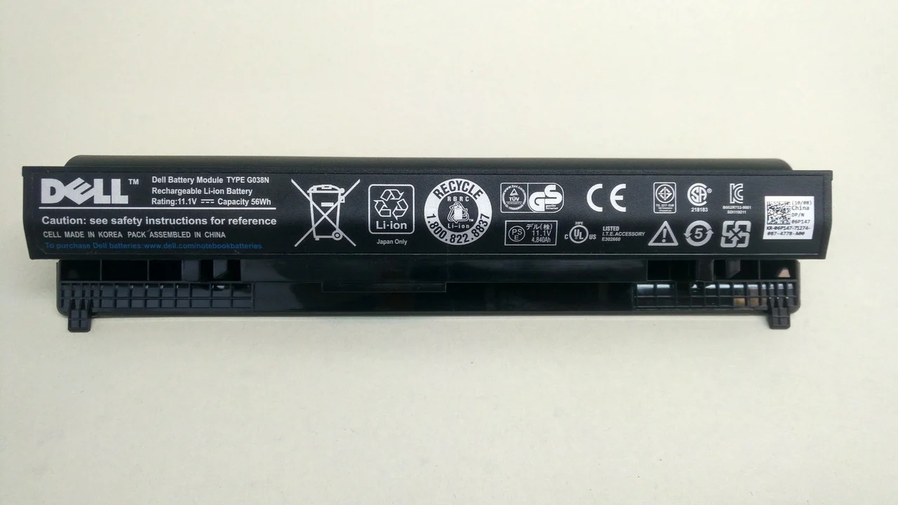 1 Dell 00R271 - 00R271 Genuine Original Laptop Notebook Battery - Image 1
