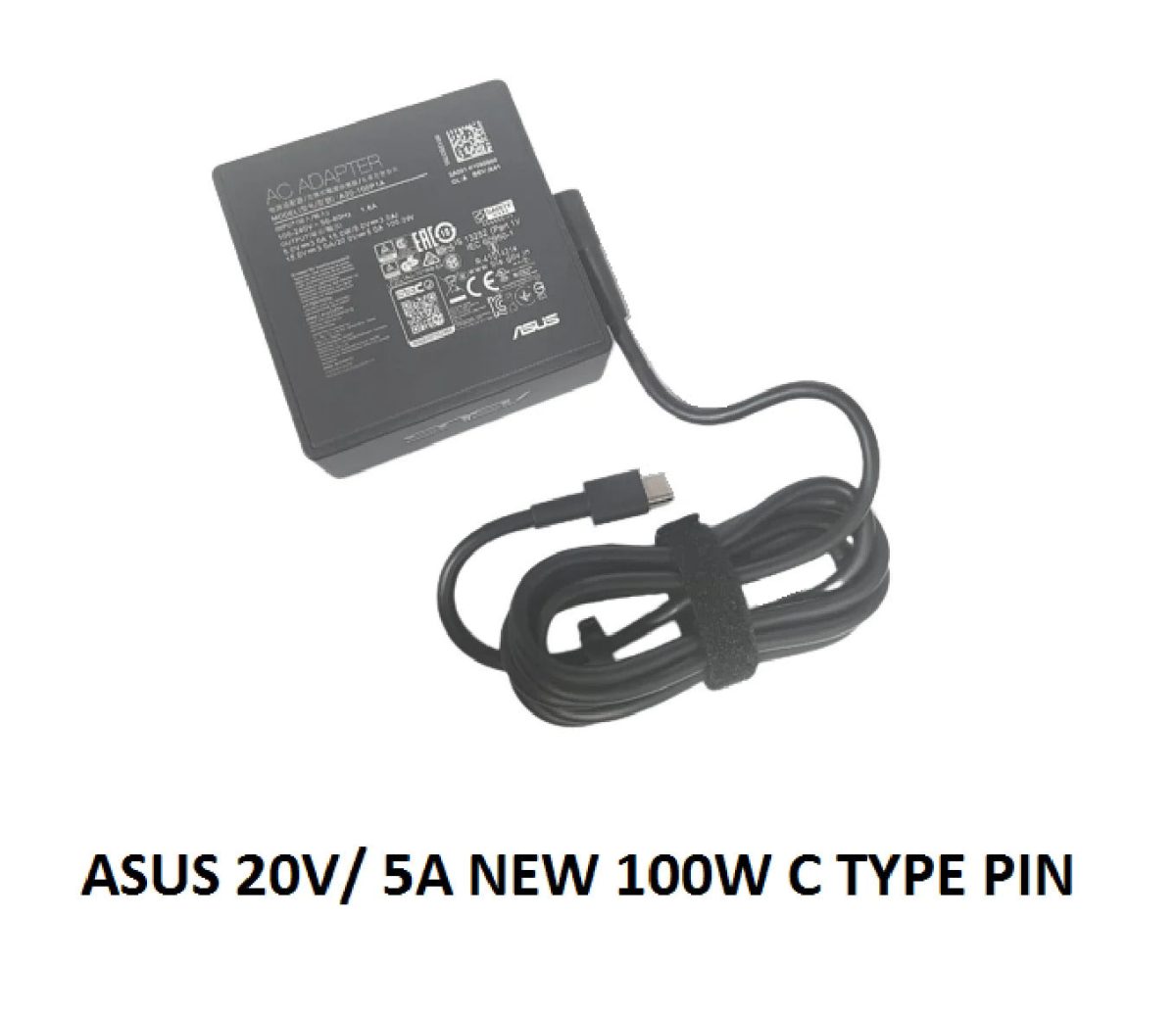 ASUS Laptop Charger 100W 20V 5.0A Original Adapter (Type-C) (1 Yr Warranty) (Power Cord Included) - Image 2