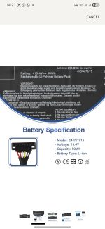 ASUS C41N1715 - C41N1715 Original Laptop Notebook Battery (1 Yr Warranty) - Image 6