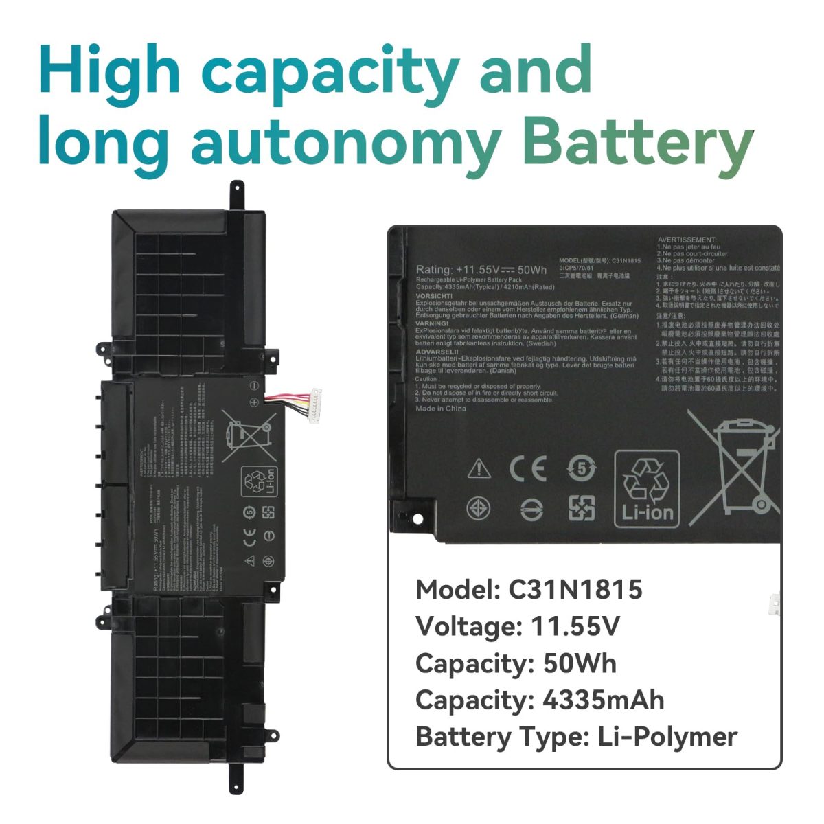 ASUS ZenBook UM433DA - C31N1815 Original Laptop Notebook Battery (1 Yr Warranty) - Image 15