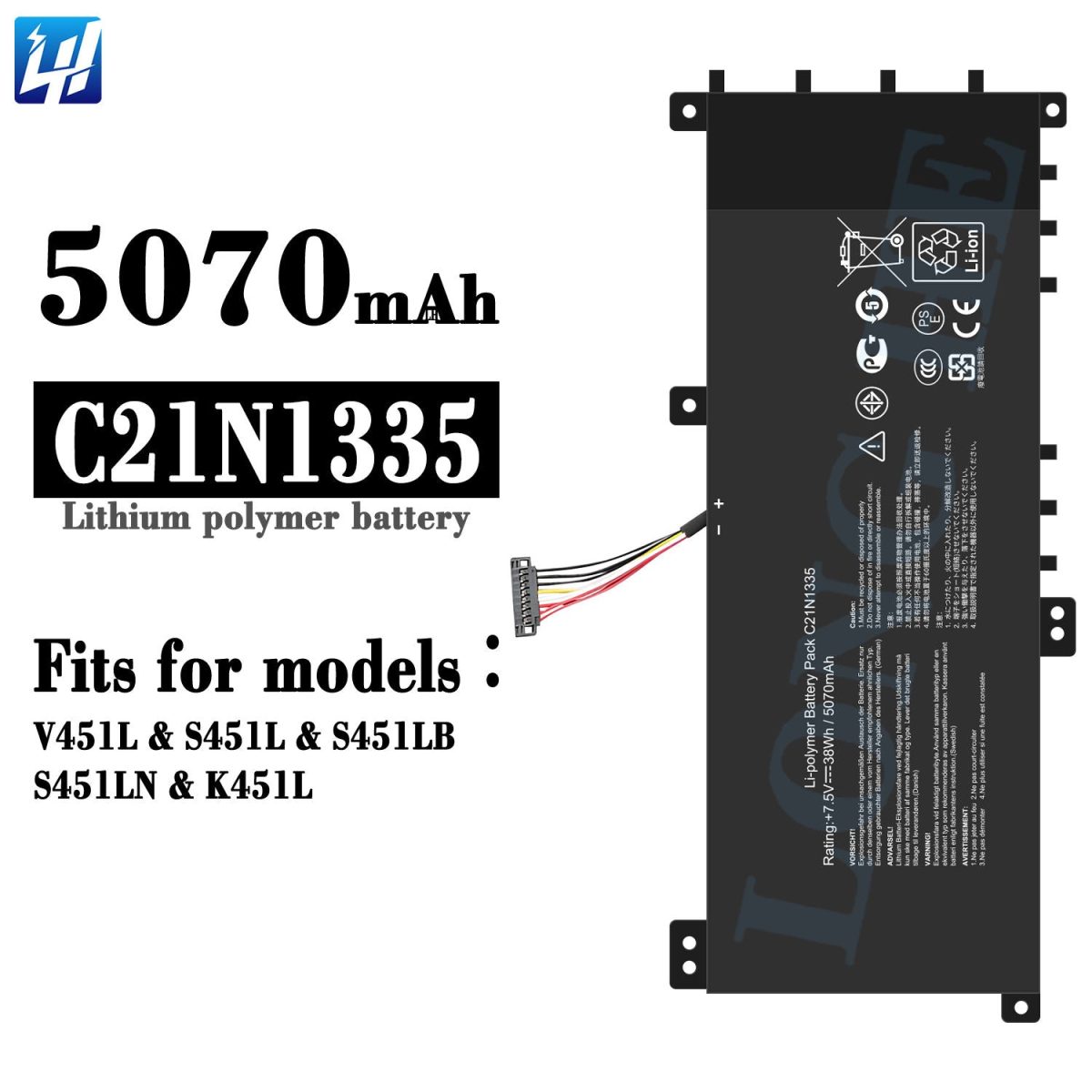 ASUS C21N1335 - C21N1335 Original Laptop Notebook Battery (1 Yr Warranty) - Image 9