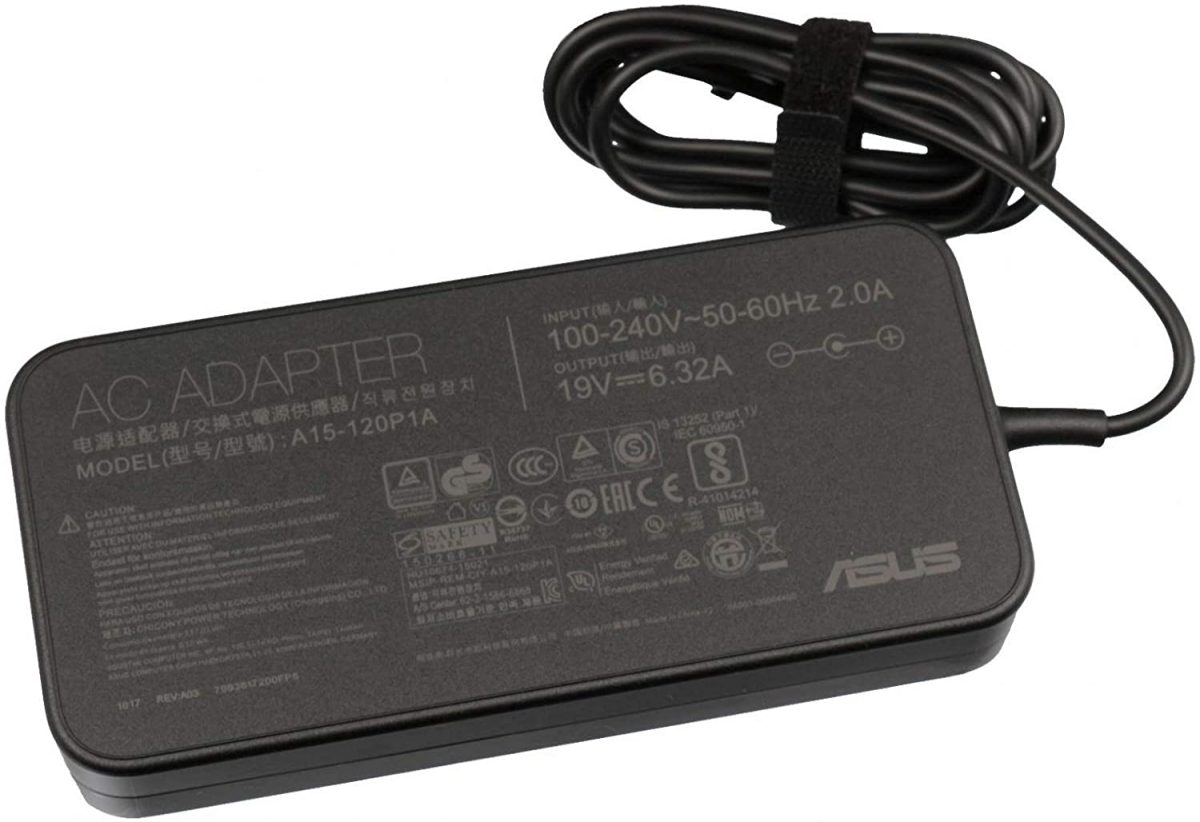 ASUS Laptop Charger 120W 19V 6.32A Original Adapter (6.0 mm x 3.7 mm) (1 Yr Warranty) (Power Cord Included) - Image 3