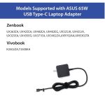 ASUS Laptop Charger 65W 20V 3.25A Original Adapter Model No: A401LB (Type-C) (1 Yr Warranty) (Power Cord Included) - Image 7