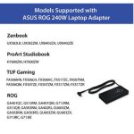 ASUS Laptop Charger 240W 20V 12.0A Original Adapter Model No: 0A001-00970700 (3.7 mm) (1 Yr Warranty) (Power Cord Included) - Image 7