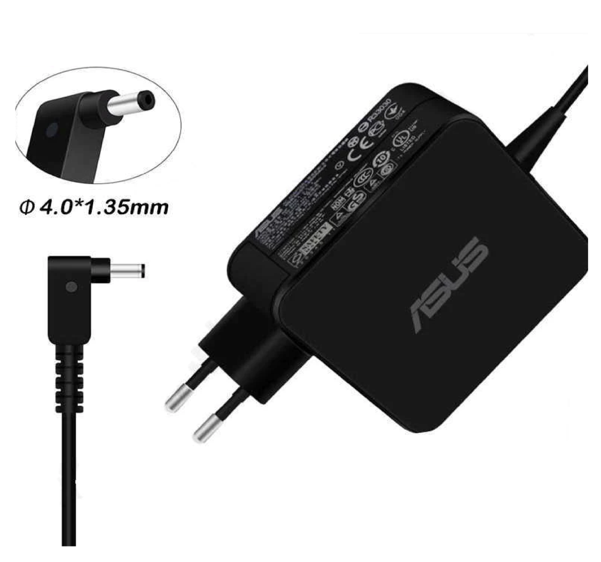ASUS Laptop Charger 65W 19V 3.42A Original Adapter (4.0 mm x 1.35mm) (1 Yr Warranty) (Power Cord Included) - Image 4