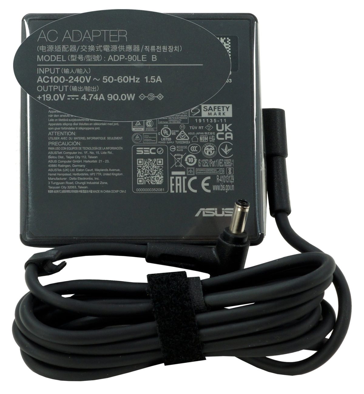 ASUS Laptop Charger 90W 19V 4.74A Original Adapter Model No: Asus Vivobook S5504VA (4.5 mm x 3.0 mm) (1 Yr Warranty) (Power Cord Included) - Image 10