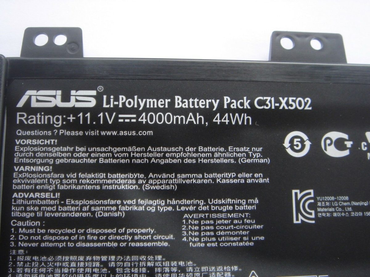 ASUS C31-X502 - C31-X502 Original Laptop Notebook Battery (1 Yr Warranty) - Image 6