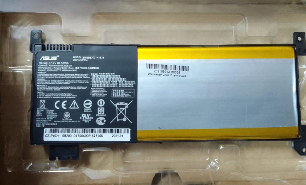 ASUS A480U - C21N1638 Original Laptop Notebook Battery (1 Yr Warranty) - Image 8