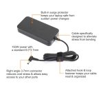 ASUS Laptop Charger 150W 20V 7.5A Original Adapter Model : Asus ROG F17-FX706HF (6.0 mm x 3.7 mm) (1 Yr Warranty) (Power Cord Included) - Image 6