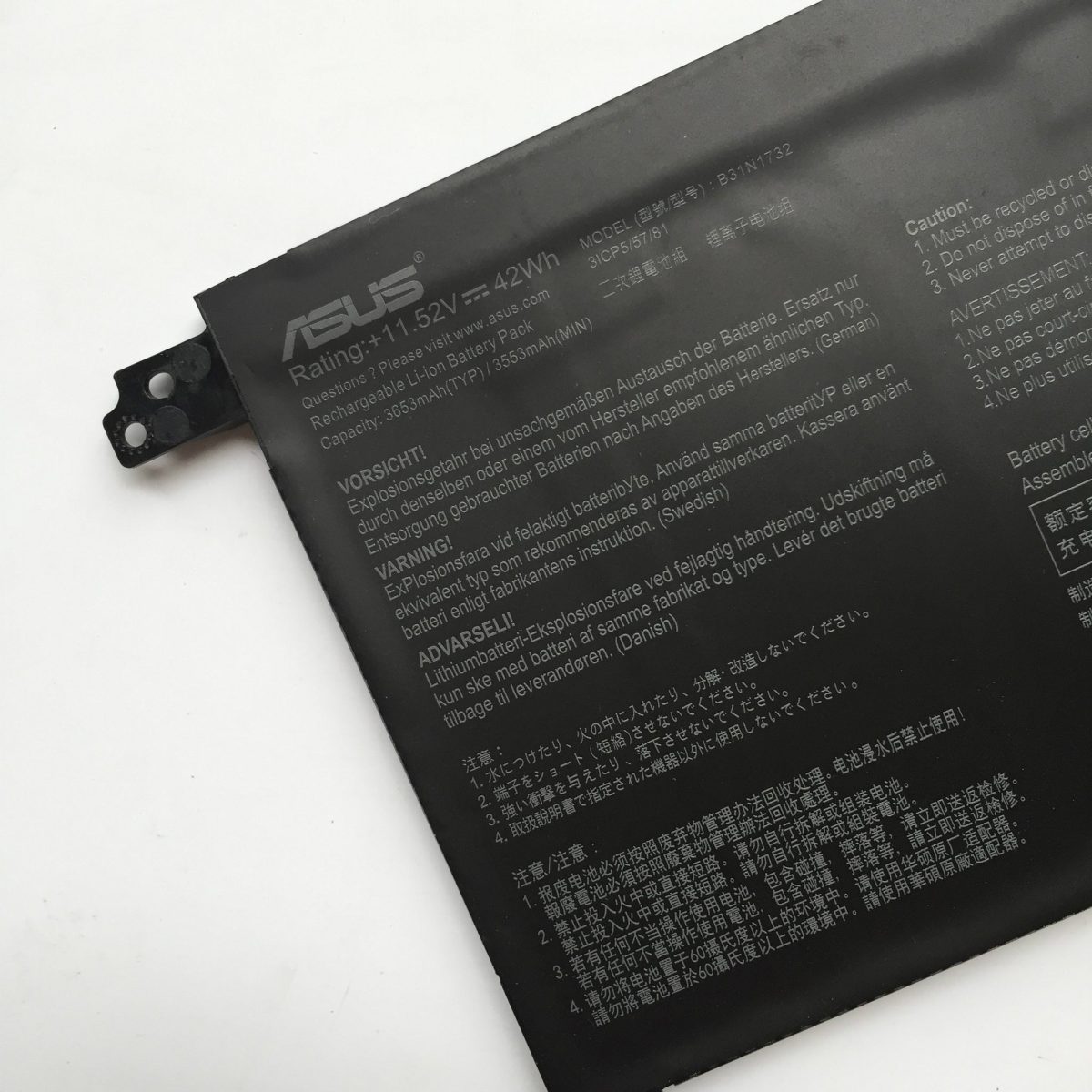 ASUS B31N1732 - B31N1732 Original Laptop Notebook Battery (1 Yr Warranty) - Image 3